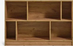 Boekenkast MOSBJERG 6 schappen eiken kleur