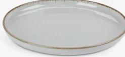 Bord FERDUS Ø19 cm porselein grijs