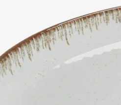 Bord FERDUS Ø19 cm porselein grijs