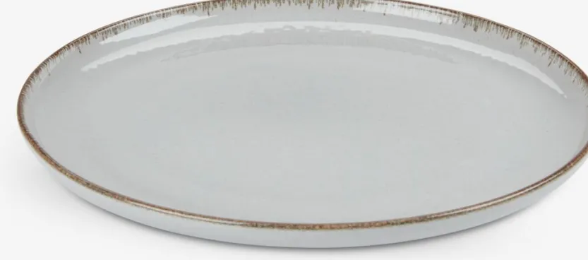 Bord FERDUS Ø27cm porselein grijs