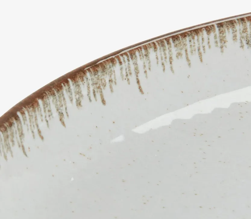 Bord FERDUS Ø27cm porselein grijs