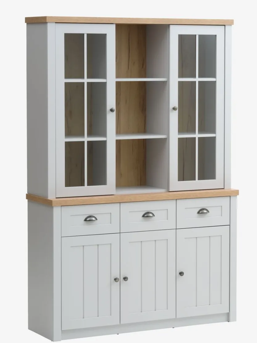 Bovenbouw MARKSKEL 2 deuren lichtgrijs/eiken kleur