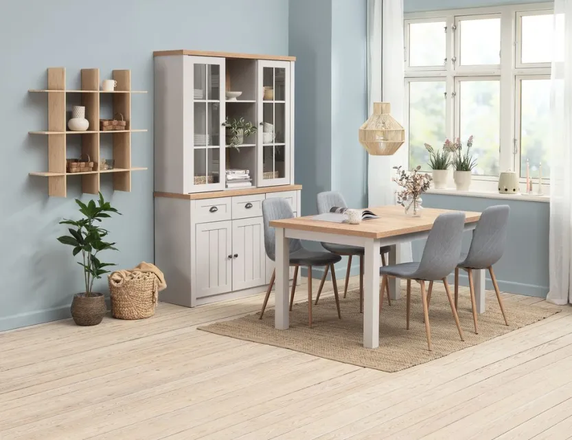 Bovenbouw MARKSKEL 2 deuren lichtgrijs/eiken kleur