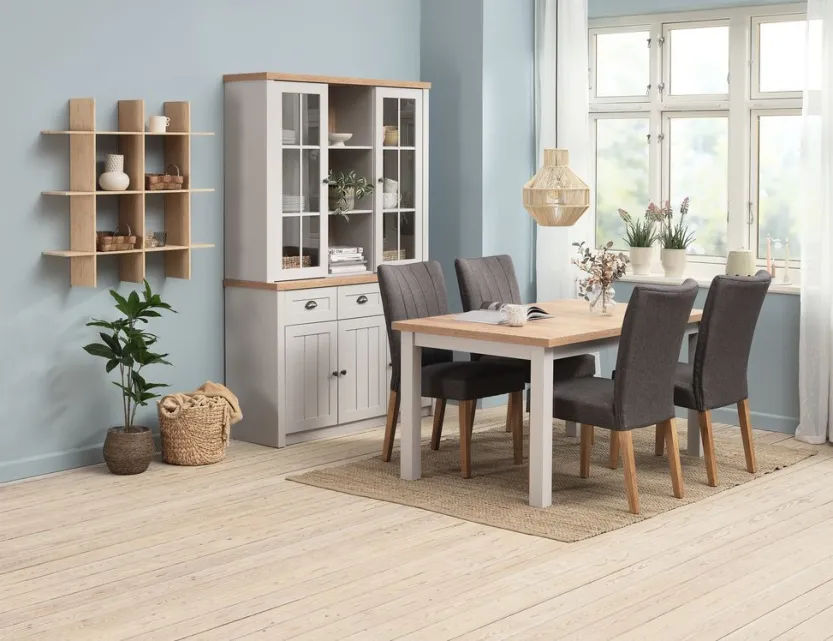 Bovenbouw MARKSKEL 2 deuren lichtgrijs/eiken kleur