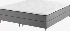 Boxspring 140x200 GOLD C5 grijs-23 DREAMZONE