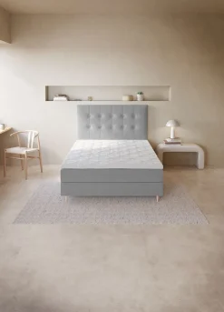Boxspring 140x200 GOLD C5 grijs-23 DREAMZONE