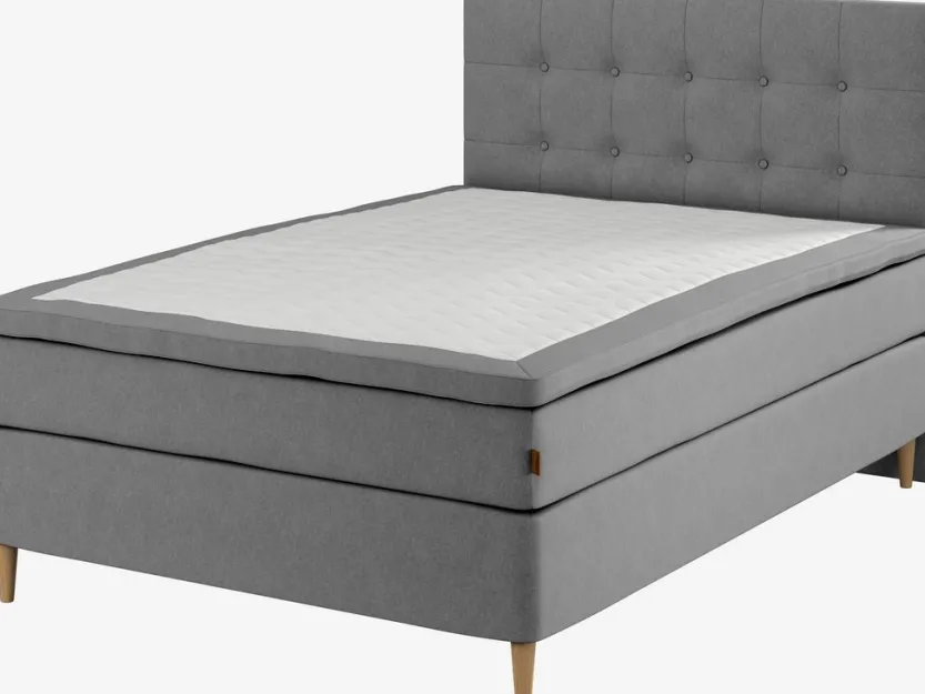 Boxspring 140x200 GOLD C75 latex grijs-23