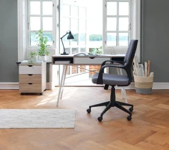 Bureau ABBETVED 48x120 eiken/wit