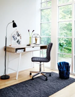 Bureau ABBETVED 48x120 eiken/wit