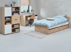 Bureau BILLUND 54x120 eiken kleur/wit