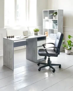 Bureau BILLUND 54x120 wit/beton