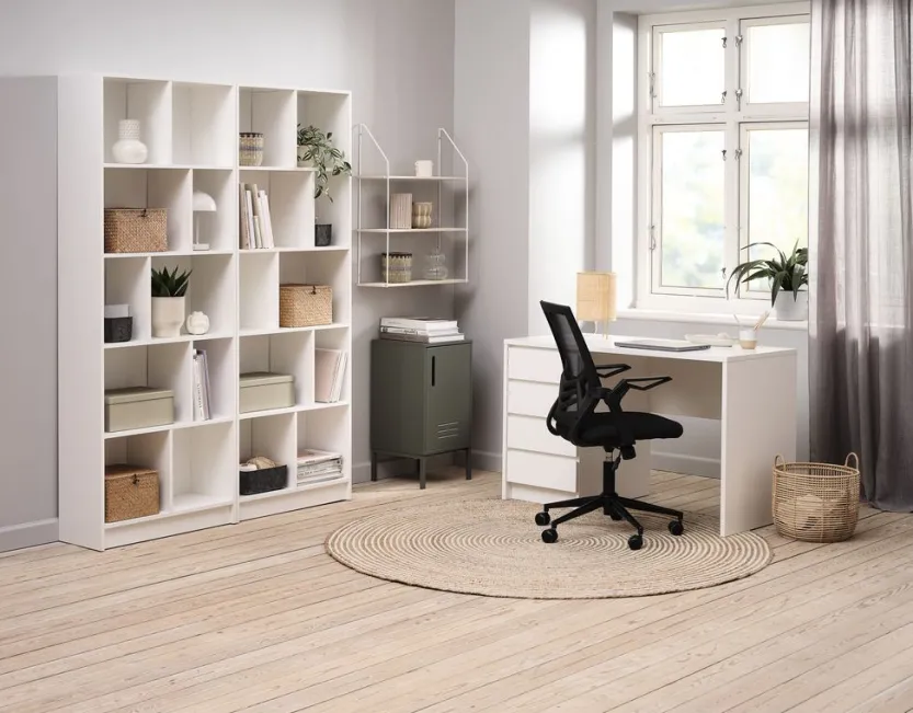 Bureau LIMFJORDEN 60x120 4 lades wit