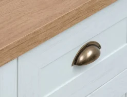 Bureau MARKSKEL 60x120 wit/eiken kleur