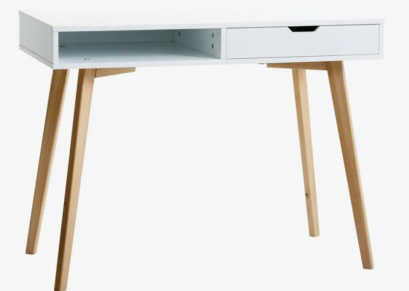 Bureau TAMHOLT 50x100 wit/naturel