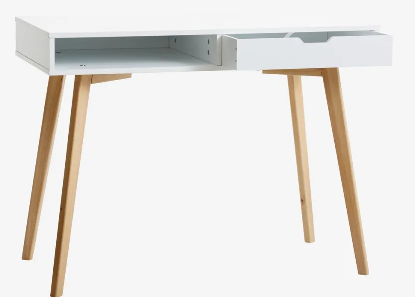 Bureau TAMHOLT 50x100 wit/naturel