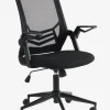 Bureaustoel ASPERUP zwarte mesh en stof
