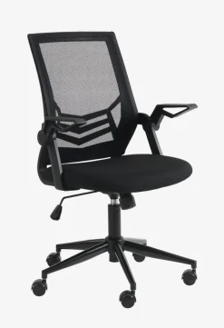 Bureaustoel ASPERUP zwarte mesh en stof