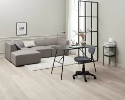 Bureaustoel MULDBJERG donkergrijze stof/zwart