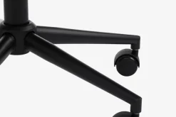 Bureaustoel PEBRINGE donkergrijze stof/zwart