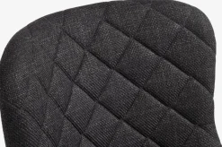 Bureaustoel PEBRINGE donkergrijze stof/zwart