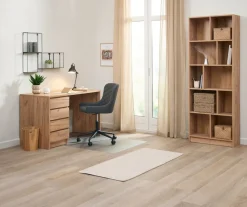 Bureaustoel PEBRINGE donkergrijze stof/zwart