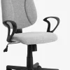 Bureaustoel RUNGSTED grijze stof/zwart