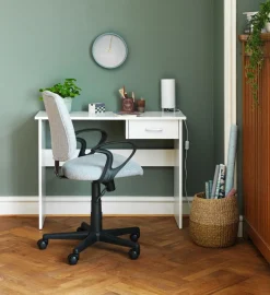 Bureaustoel RUNGSTED grijze stof/zwart