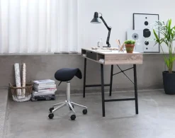 Bureaustoel SALTOFTE zwart/chroom