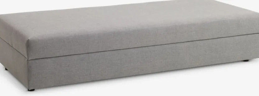 Daybed BEGYNDT 196x91 cm lichtgrijze stof