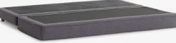 Daybed VARBJERG 190x152 cm donkergrijze stof/eiken kleur