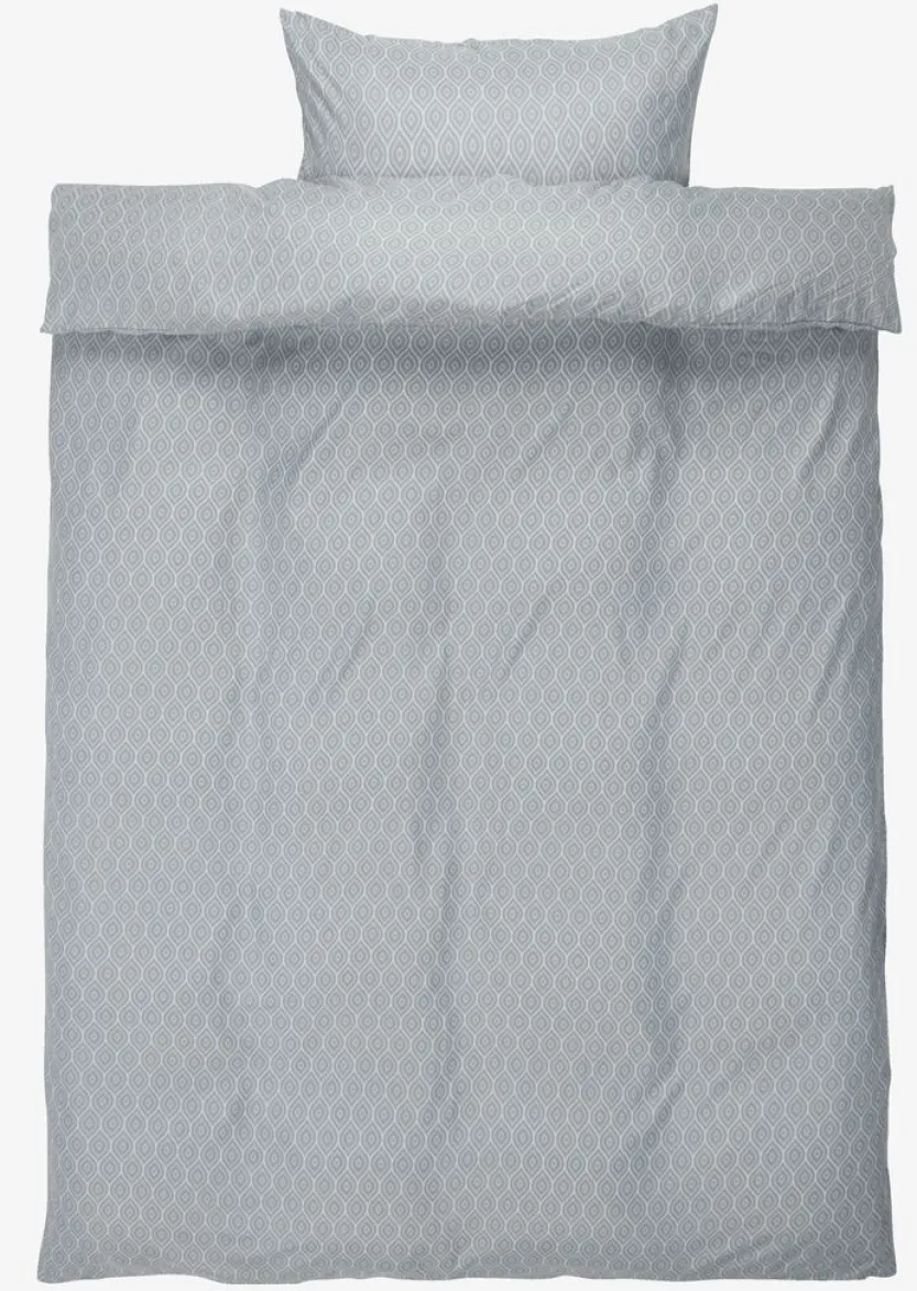 Dekbedovertrek ASLI micro 140x200 grijsblauw
