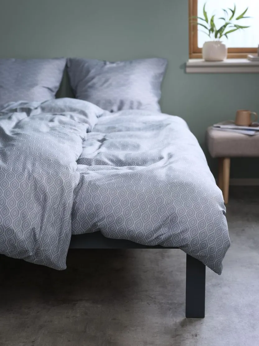 Dekbedovertrek ASLI micro 140x200 grijsblauw