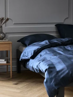Dekbedovertrek BARBO satijn 140x200 donkerblauw