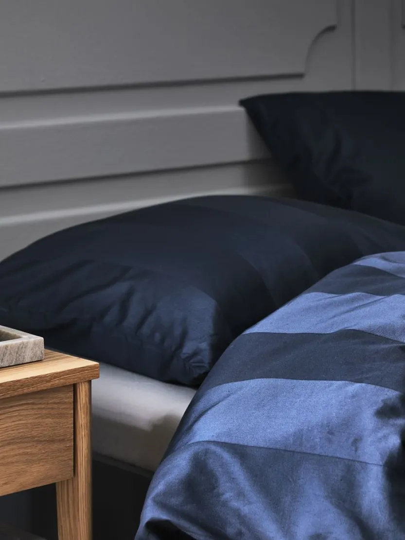 Dekbedovertrek BARBO satijn 140x200 donkerblauw