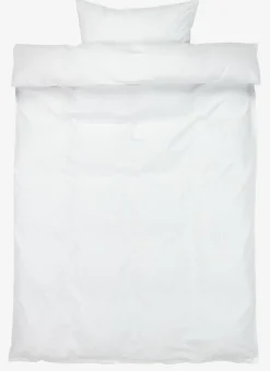 Dekbedovertrek BIBI 140x200 wit met borduur