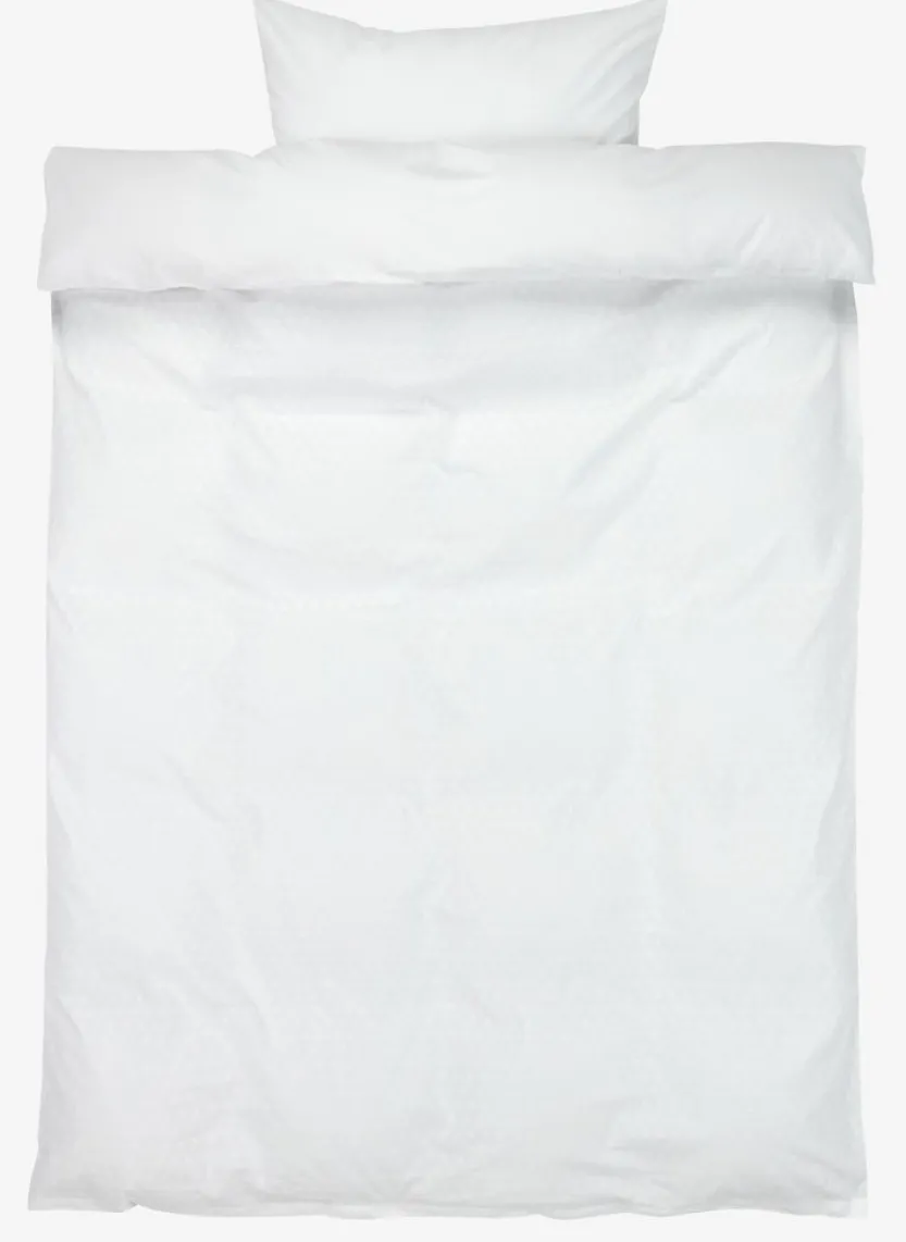 Dekbedovertrek BIBI 140x200 wit met borduur