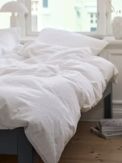 Dekbedovertrek BIBI 140x200 wit met borduur