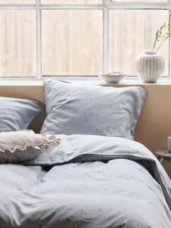 Dekbedovertrek GERD satijn 140x200 oud blauw