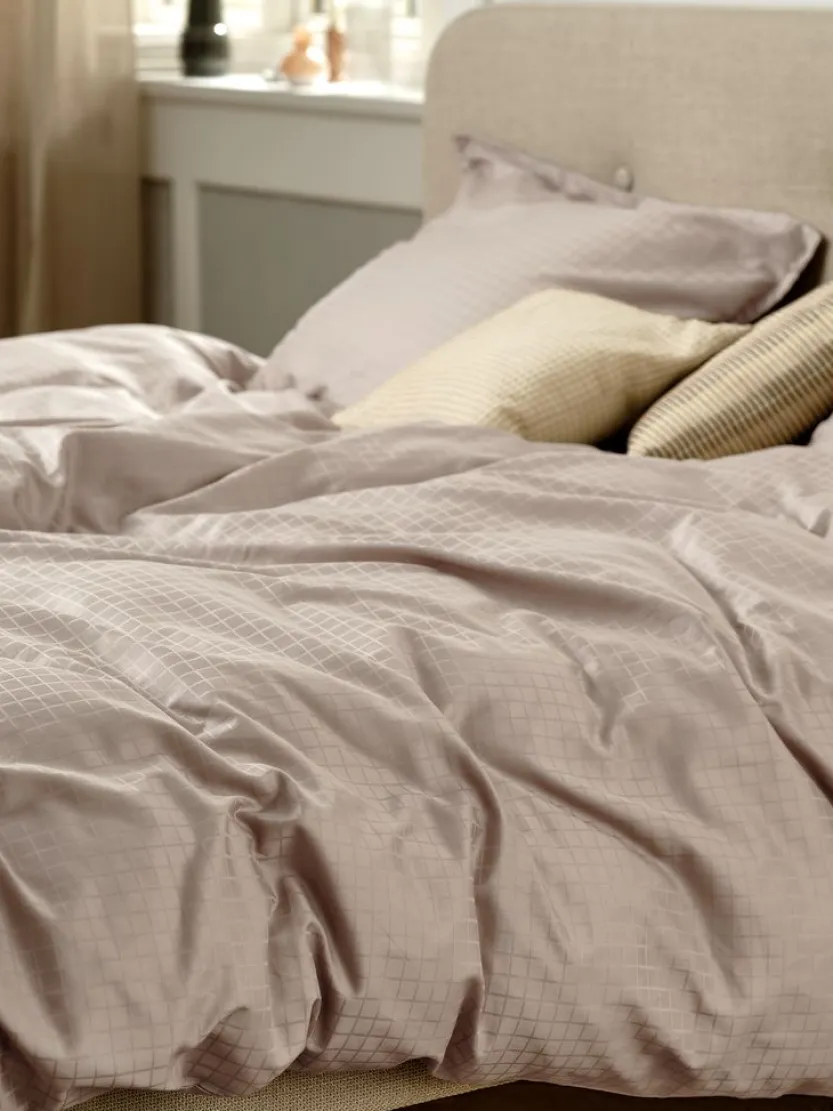 Dekbedovertrek INGEBORG satijn 140x200 zand