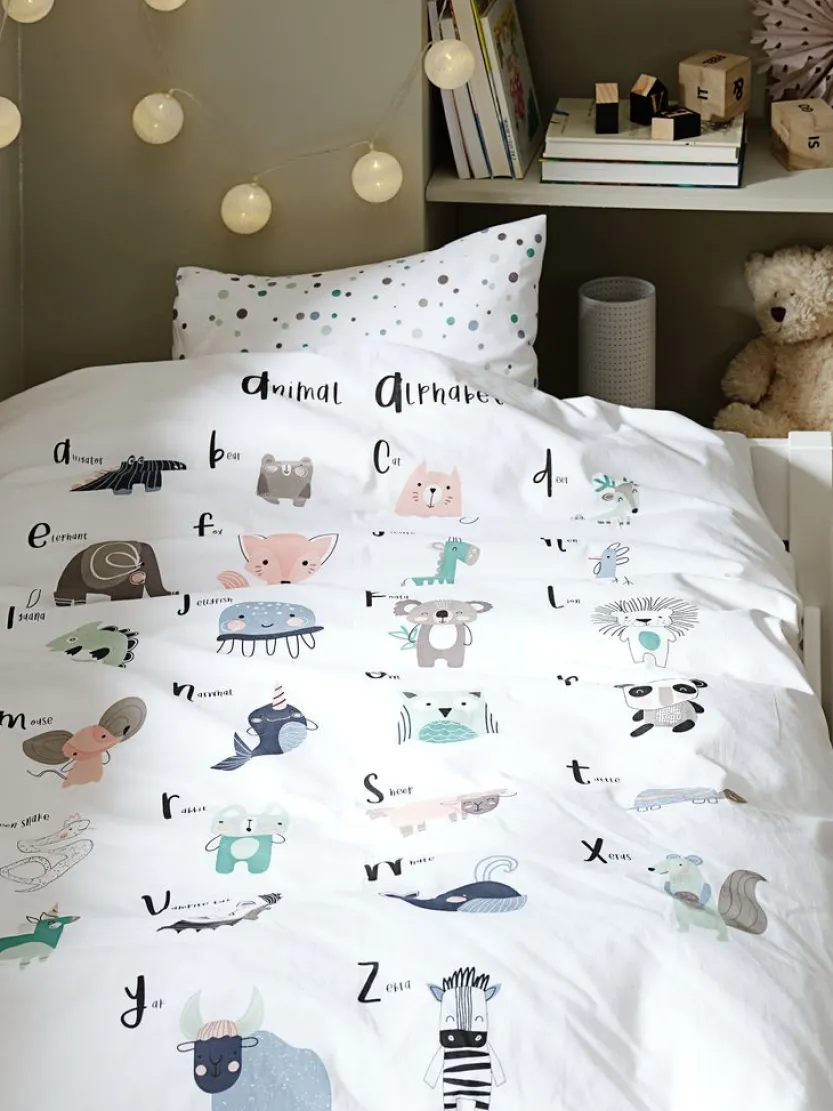 Dekbedovertrek junior ALICE 100x140 groen