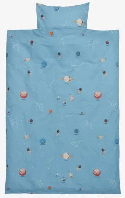 Dekbedovertrek junior SPACE 100x140 blauw