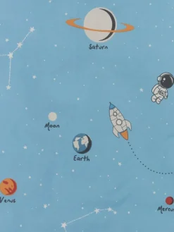 Dekbedovertrek junior SPACE 100x140 blauw