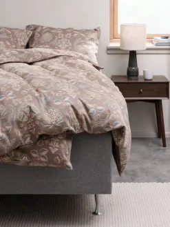 Dekbedovertrek MIMMI satijn 140x200 donkerzand