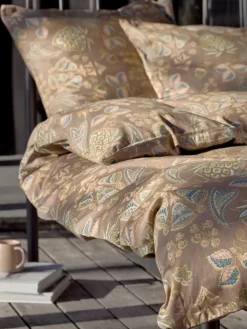 Dekbedovertrek MIMMI satijn 140x200 donkerzand