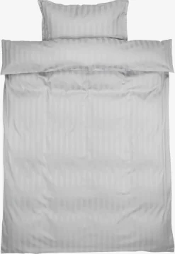 Dekbedovertrek NELL satijn 140x200 lichtgrijs