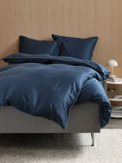 Dekbedovertrek SANNA satijn 140x200 donkerblauw
