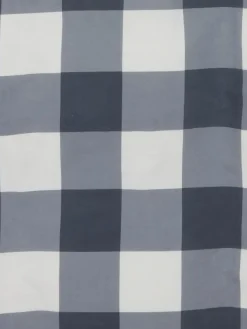 Dekbedovertrek SCOTTI flanel 140x200 grijs/wit