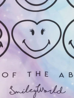 Dekbedovertrek SMILEY 140x200 paars