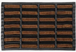 Deurrmat NAVR 40x60x3 kokosvezel naturel/zwart