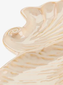 Dienblad TORTUNA B10xL25cm schelpvorm beige